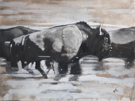 Running Bull by artist DOUG GILES